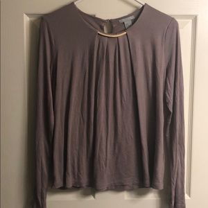 Purple long sleeve shirt